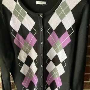 Croft and Barrow black button down sweatery